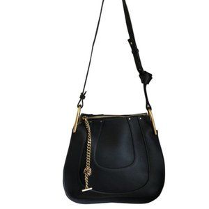 Chloe Drew (Top Zip) Black Calfskin Leather Bag